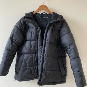 Everlane Renew Black Puffy Coat with Hood